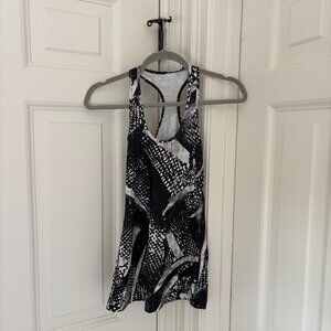 Lululemon Black and White Racerback Top
